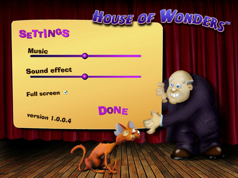 House of Wonders Kitty Kat Wedding 1.0 : Main screen