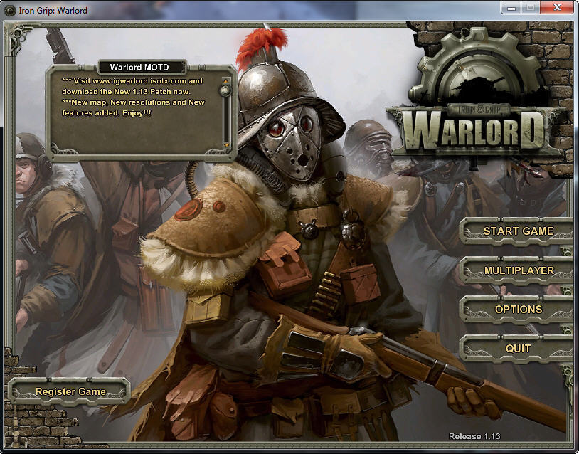 Iron Grip: Warlord 1.1 : Main window