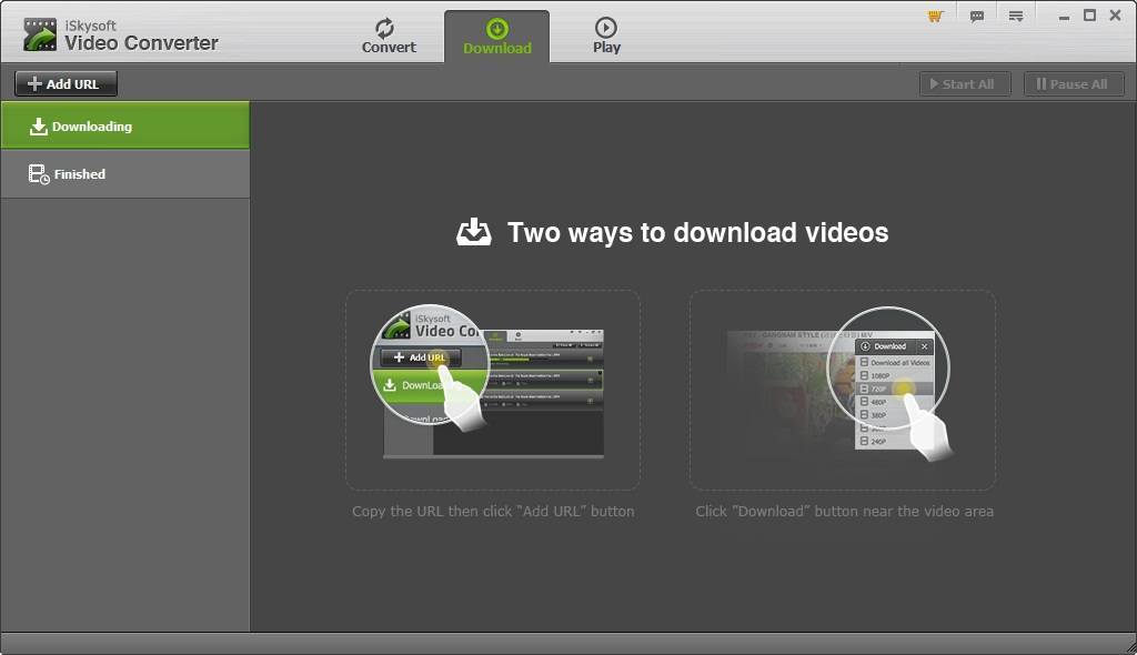 iSkysoft Video Converter 4.8 : Video Downloader