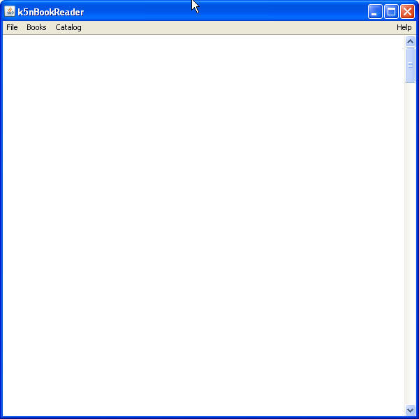 k5nBookReader 6.0 : Main window