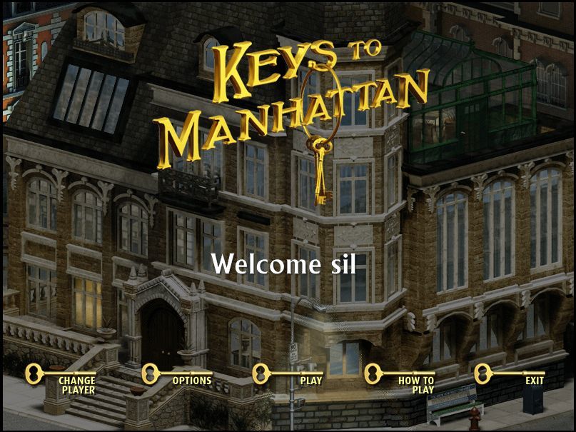 Keys to Manhattan : Main menu