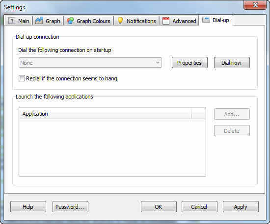NetWorx 5.2 : Dial-up Options