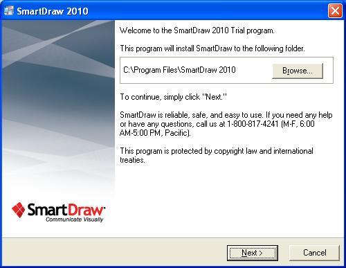 SmartDraw 2010 1.0 : Installation