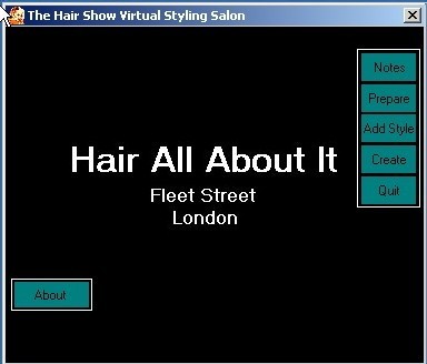The Hair Show 1.0 : Main window