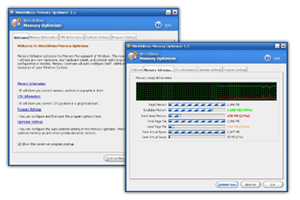 WinUtilities Memory Optimizer 2.3 : Main Window