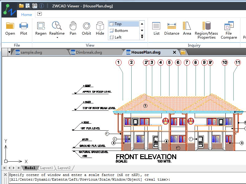ZWCAD Viewer 2017 : Main Window