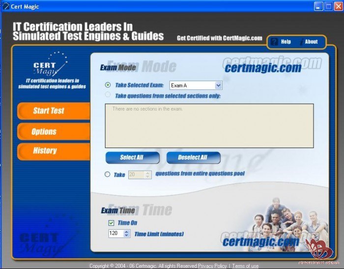 070-271-Demo-CertMagic 1.0 : Screenshot of the program