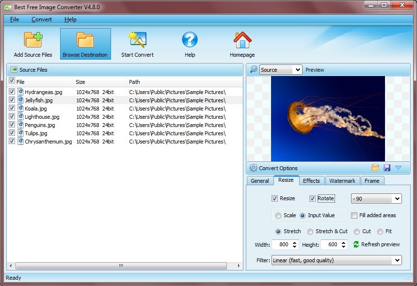 Best Free Image Converter 4.8 : Resize & Rotate