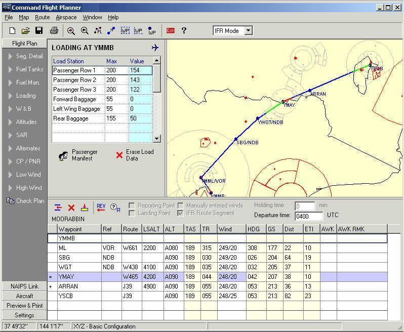 Command Flight Planner 6.4 : MainWindow