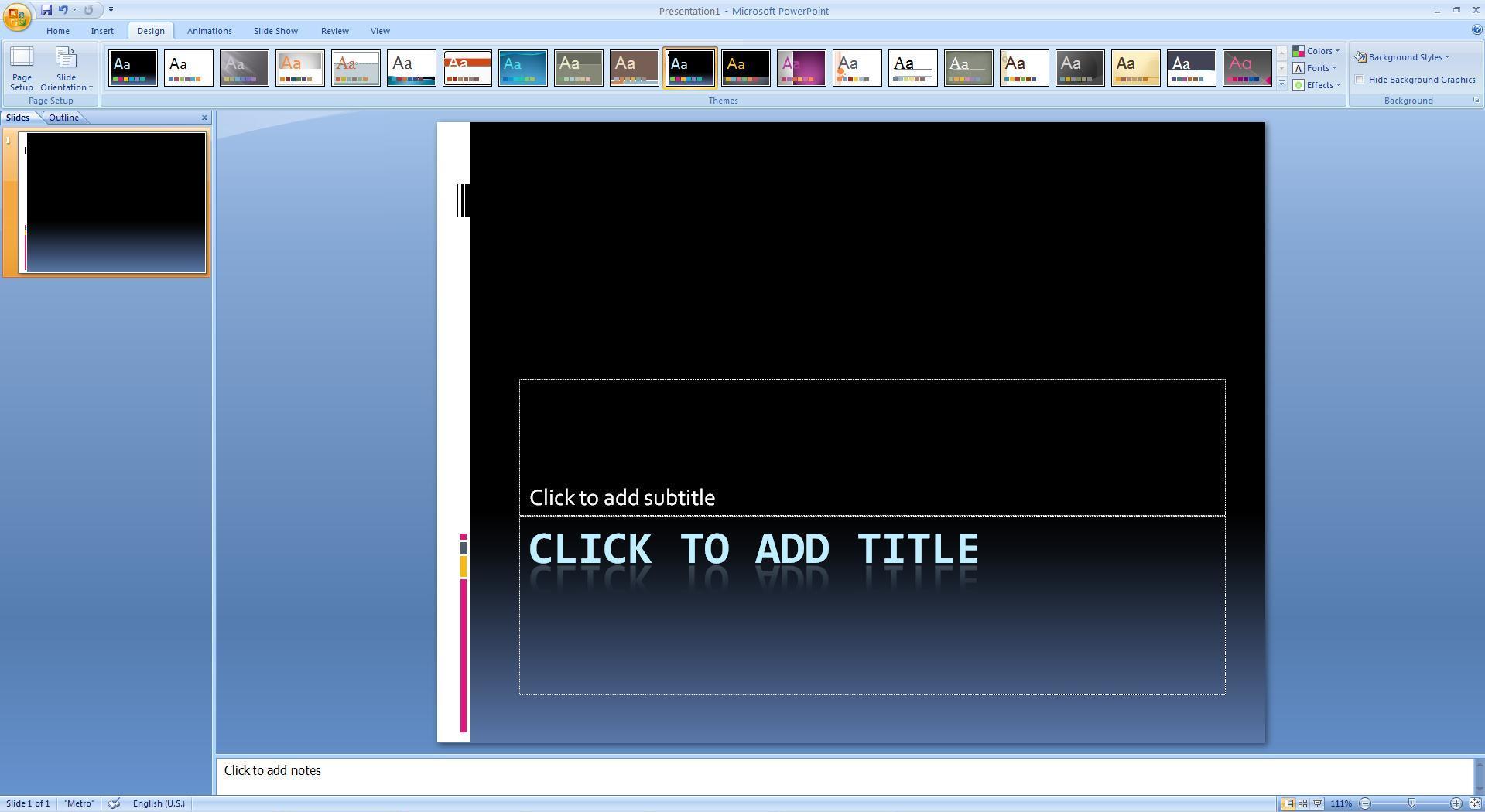 Microsoft Office Home and Student 12.0 : Powerpoint