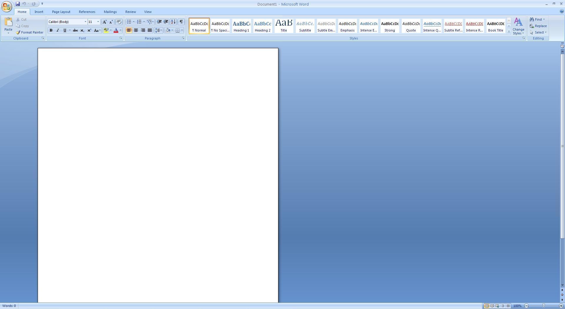 Microsoft Office Home and Student 12.0 : Word