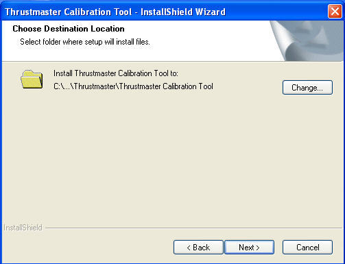 Thrustmaster Calibration Tool 1.3 : Main window