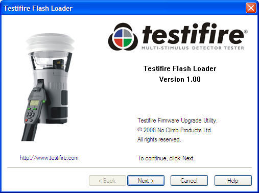 Testifire Flash Loader 1.0 : Main window