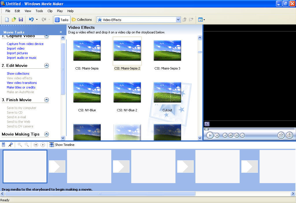 Windows Movie Maker Enhancement Pack 2010 2.1 : Main window