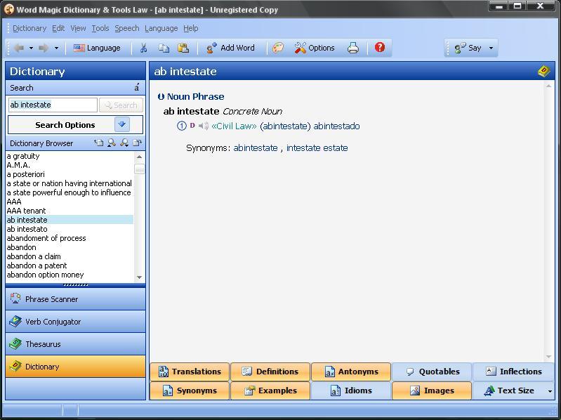 Word Magic Professional Suite Premier 5.2 : Tools law dictionary