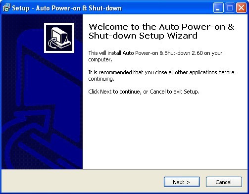 Auto Power-on & Shut-down 2.6 : Main window