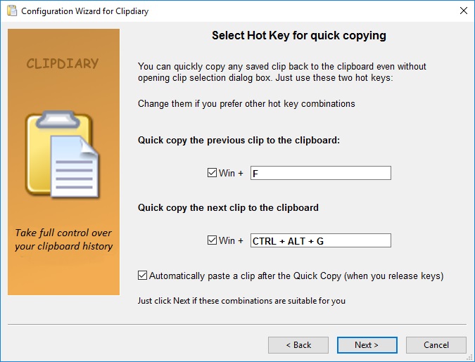 Clipdiary 5.0 : Quick Copying Hotkeys