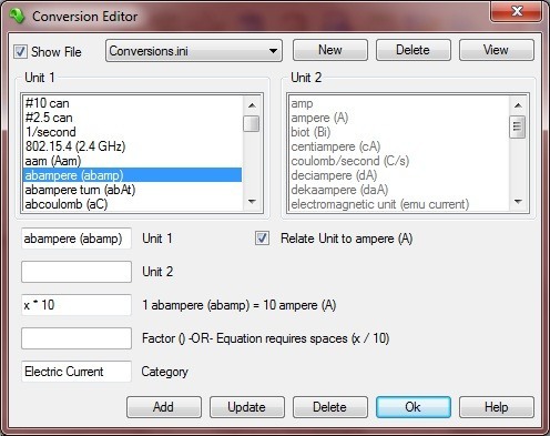 Converber 2.3 : Conversion Editor