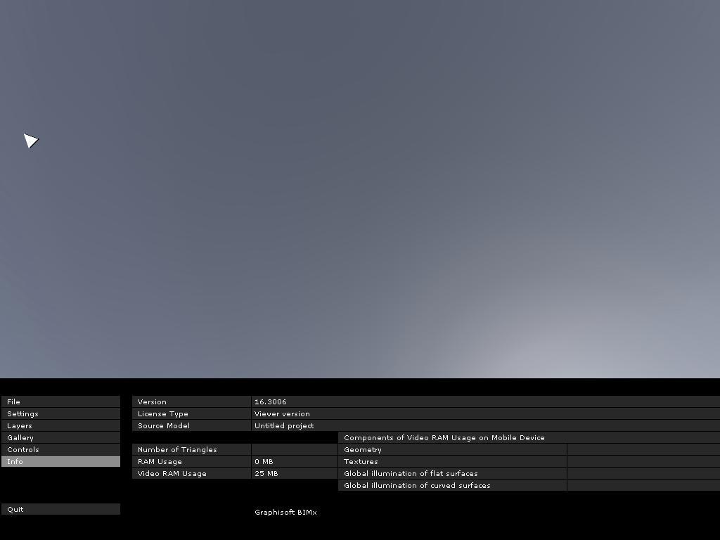 GRAPHISOFT BIMx Desktop Viewer 16.3 : Main window