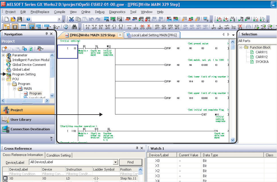 Works program. GX works2. GX works2 LD. Melsoft Series GX works2. GX works 3.