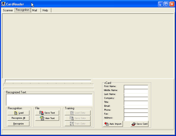 HS CardReader 1.2 : Main window