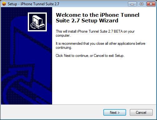 iPhone Tunnel Suite 2.7 : Setup