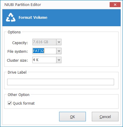 NIUBI Partition Editor Professional Edition 7.0 : Format Volume