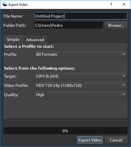 OpenShot Video Editor 2.3 : Export Video