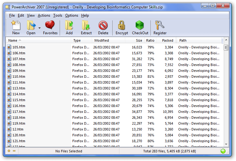 PowerArchiver 9.5 : PowerArchiver Interface