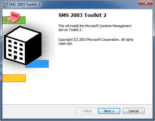 SMS 2003 Toolkit 2.5 : General View