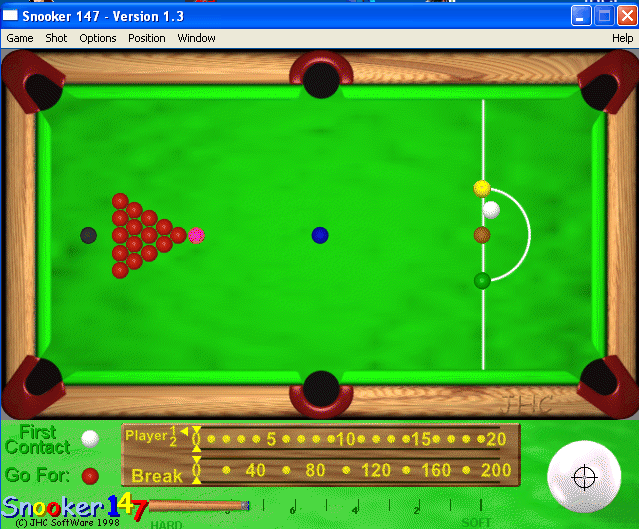 Snooker147 1.3 : Main Screen