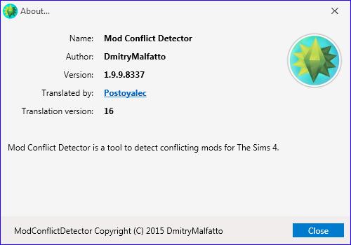 TS4 Package Conflict Detector 1.9 : About