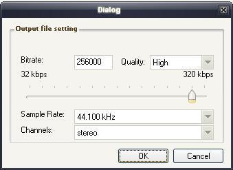 Audio Conversion Studio 1.3 : Output File Settings