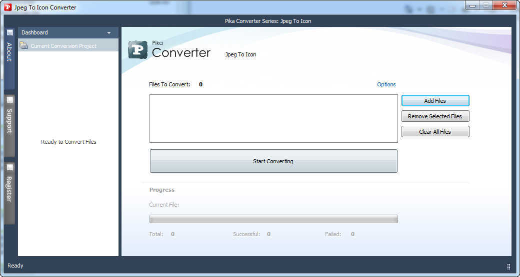 Jpeg To Icon Converter 2.0 : Main window