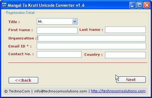 Mangal to Kruti Converter 1.6 : Overview