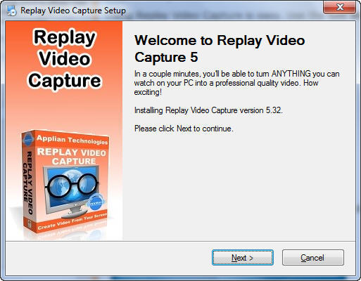 Replay Video Capture 5.3 : Main window