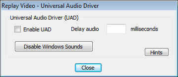 Replay Video Capture 7.2 : Audio Recording Options
