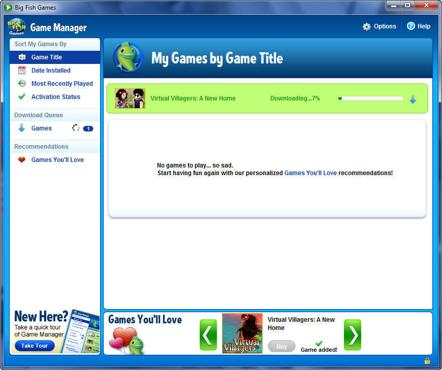 Big Fish Games: Game Manager 3.0 : Download Page