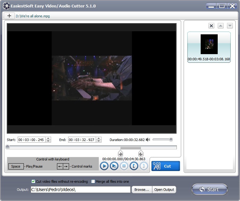 EasiestSoft Movie Editor 5.1 : Video Cutter