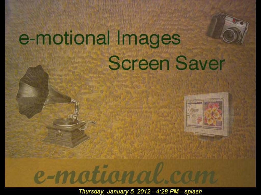 e-motional Images Screen Saver 6.0 : Screensaver view