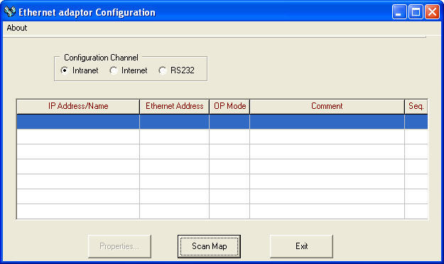 Fatek Ethernet Module Configuration tool 2.1 : Main window