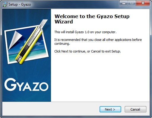 Gyazo 1.0 : Setup Window