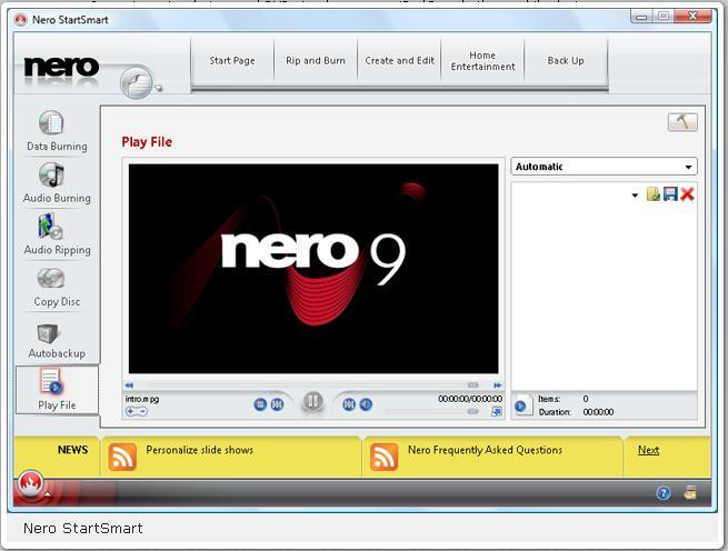 Nero : Nero Startsmart
