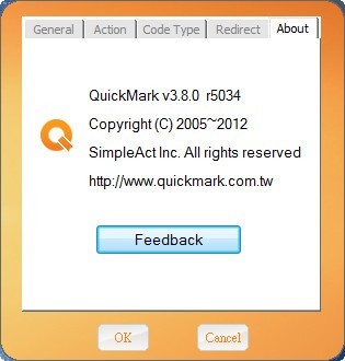 QuickMark 3.8 : About Window