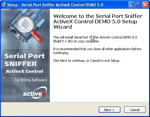 Serial Port Sniffer ActiveX Control DEMO (Build 4.0.0.74) 5.0 : Installing