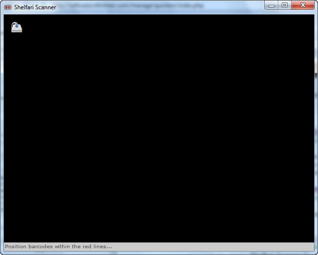 Shelfari Scanner 1.0 : Main window