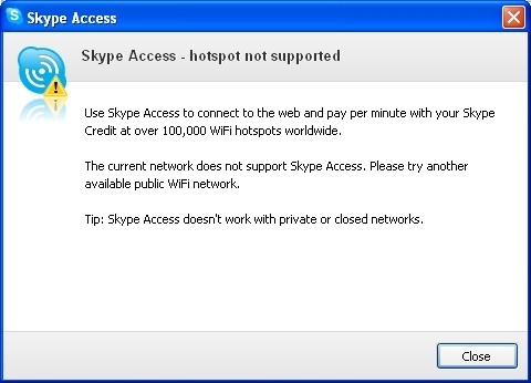 Skype 5.0 beta : Skype HotSpot