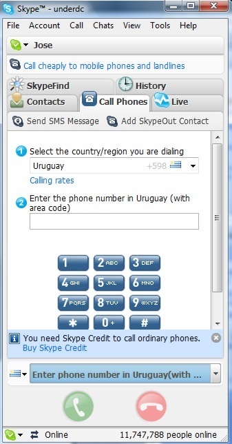 Skype 3.0 : GUI