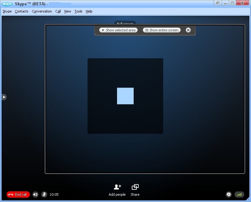 Skype 5.0 beta : Screen Sharing in real time