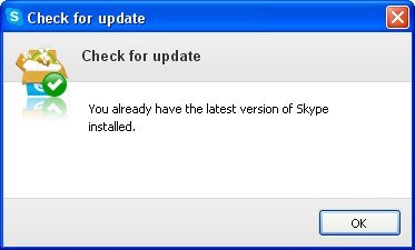Skype 6.5 : Update Window